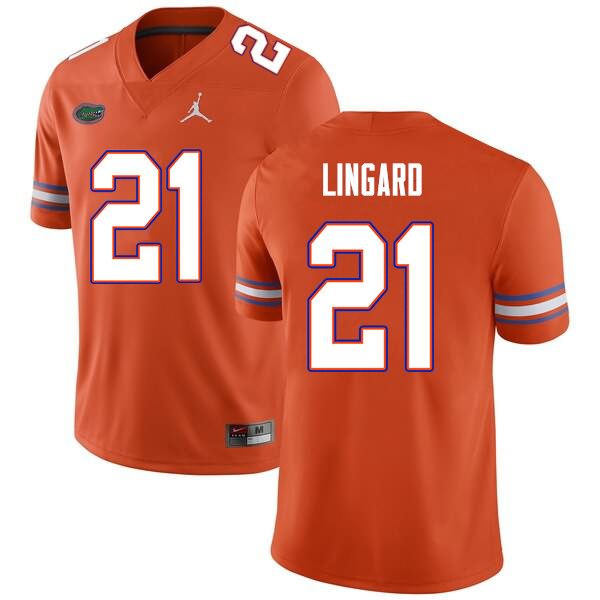 Men's NCAA Florida Gators Lorenzo Lingard #21 Stitched Authentic Nike Orange College Football Jersey QUV4765OW